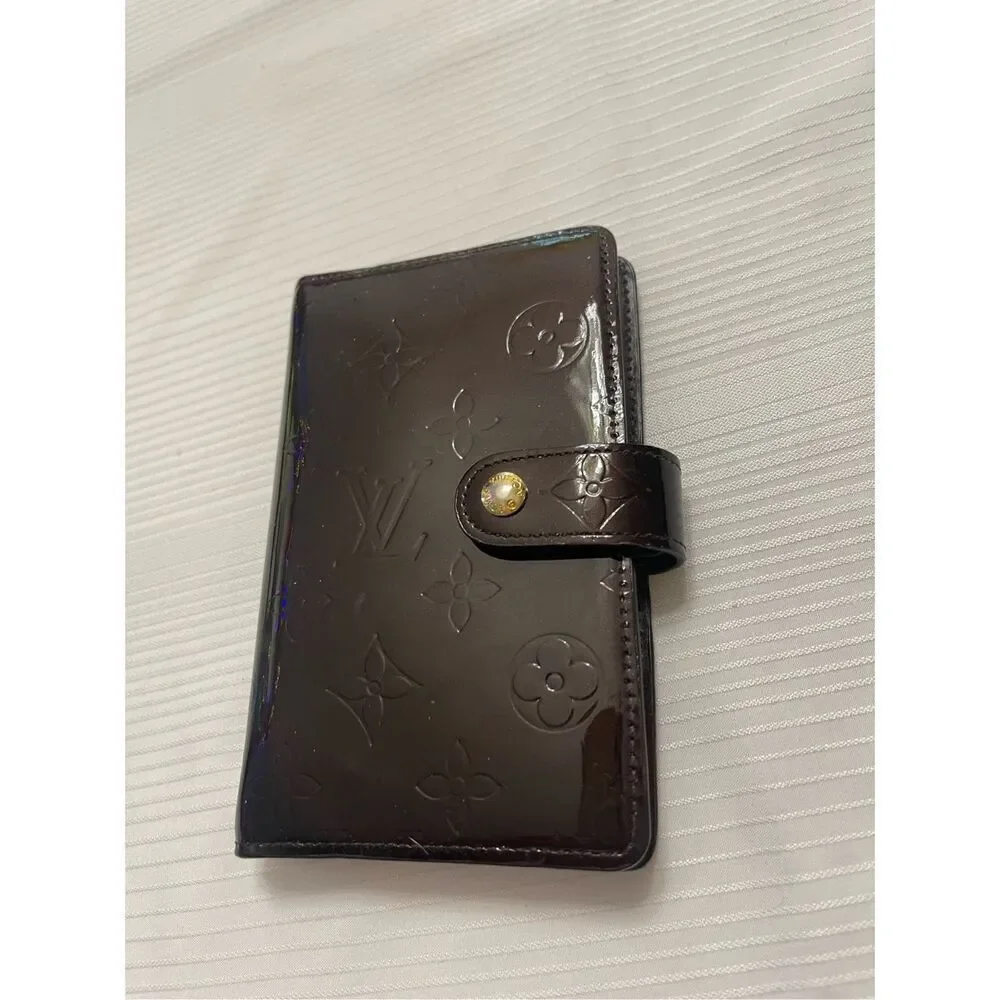 Louis Vuitton Agenda PM 6 Hole Women's Notebook Amarant Monogram Vernis